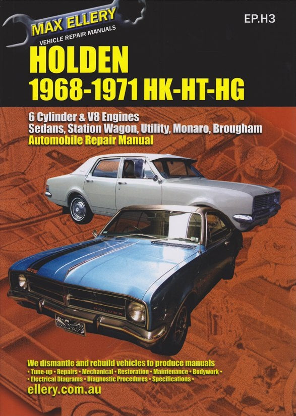 Holden Hk Ht Hg Repair Manual 68-71