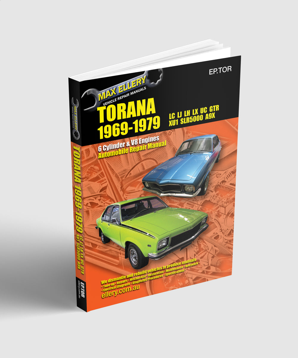 Holden Torana LU LJ LH LX GTR XU-1 Repair Manual 69-79