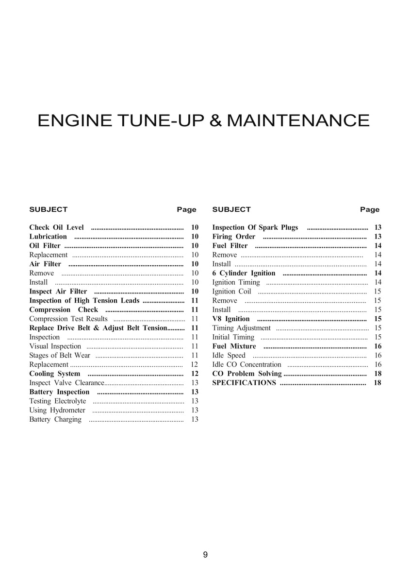 Holden Torana LU LJ LH LX GTR XU-1 Repair Manual 69-79