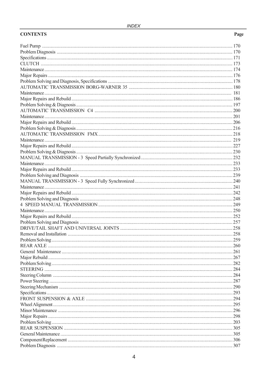 Falcon/Fairlane Xr Xt Xw Xy Vehicle Repair Manual 66-72