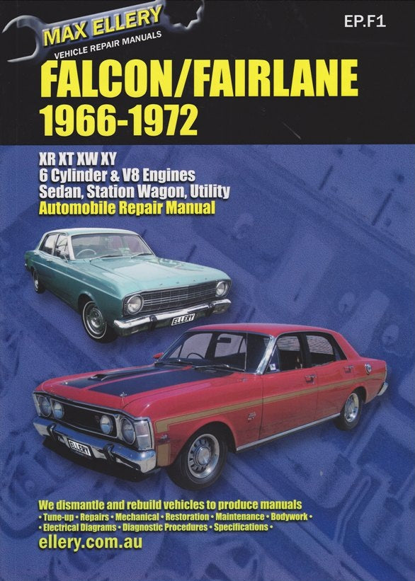Falcon/Fairlane Xr Xt Xw Xy Vehicle Repair Manual 66-72
