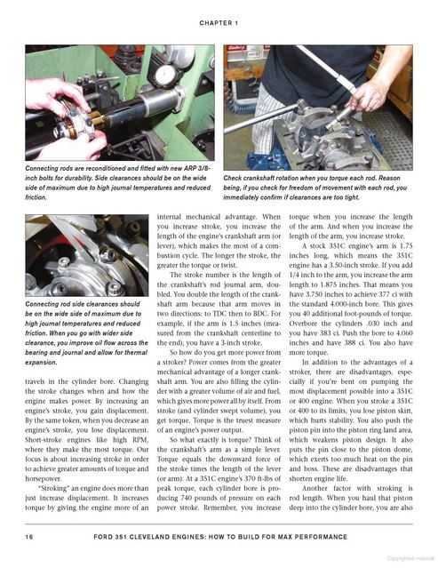 Ford 351 Cleveland Engines How To Build For Max Performance : Performance How-To