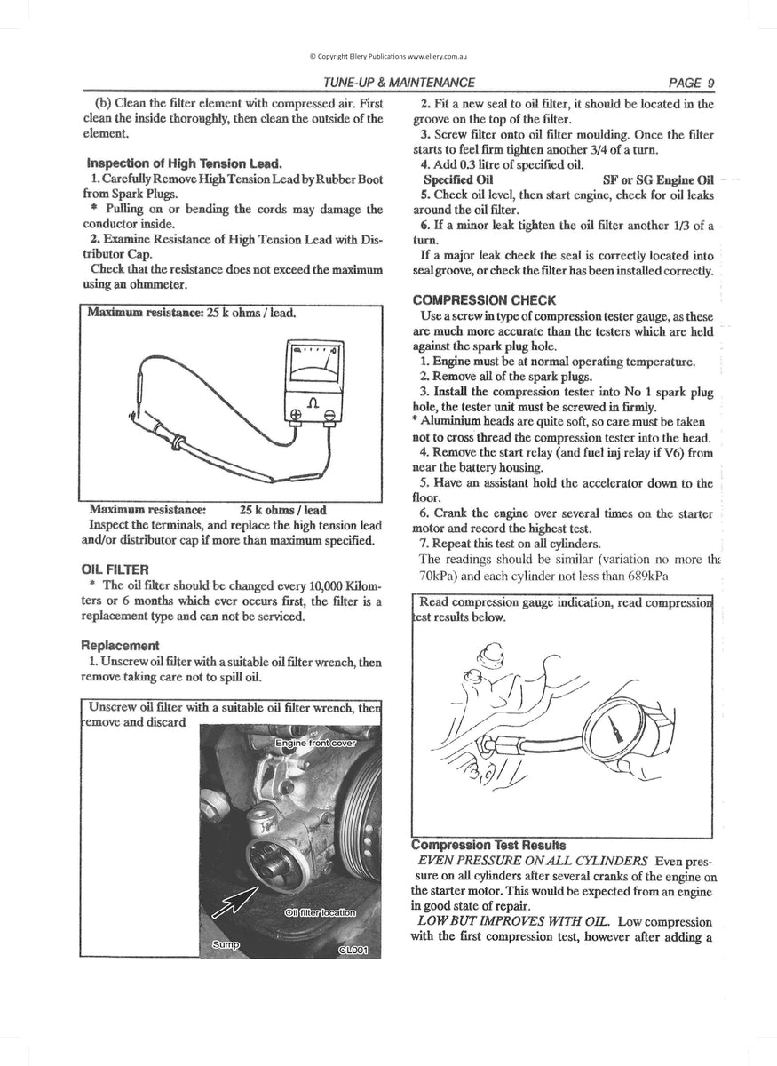 Holden Commodore/Lexcen Vr Vs Repair Manual 93-97
