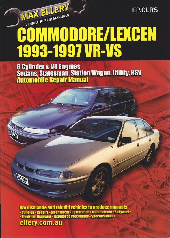 Holden Commodore/Lexcen Vr Vs Repair Manual 93-97