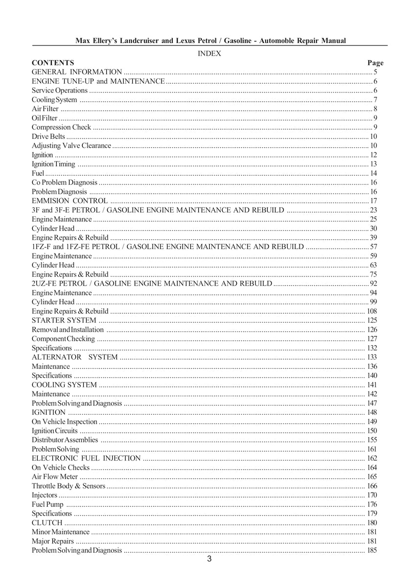 Toyota Landcruiser Repair Manual 90-05