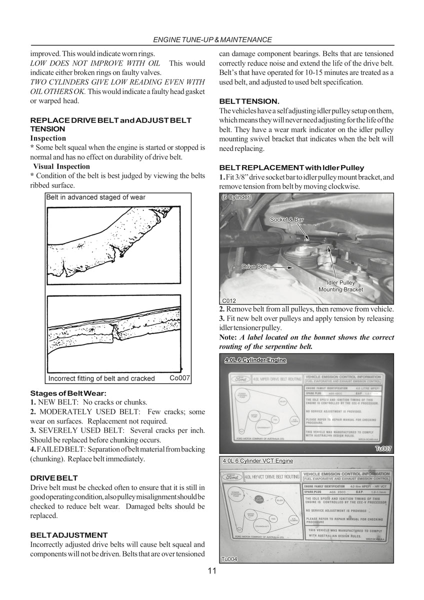 Falcon/Fairlane Vehicle Repair Manual 99-02