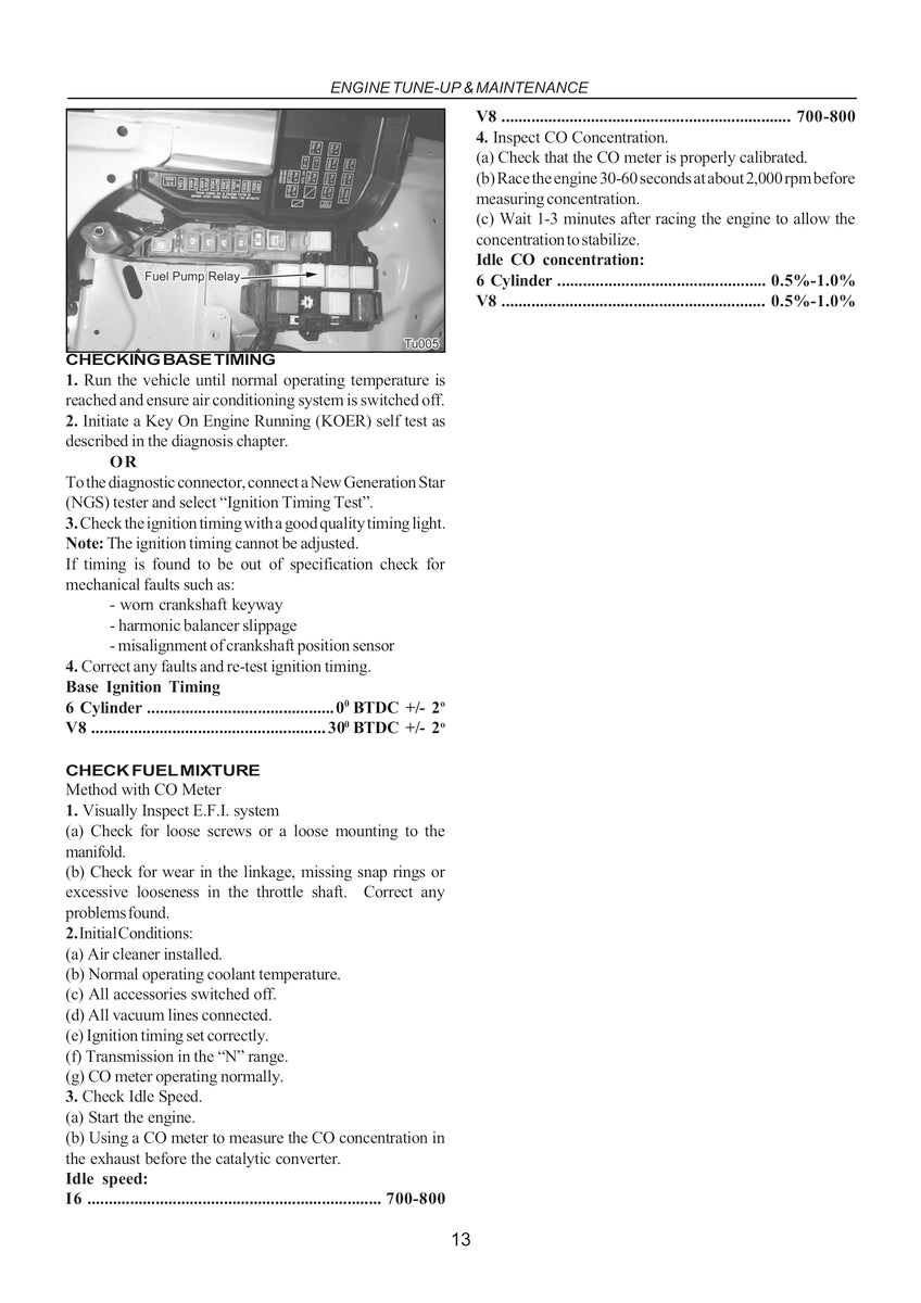 Falcon/Fairlane Vehicle Repair Manual 99-02