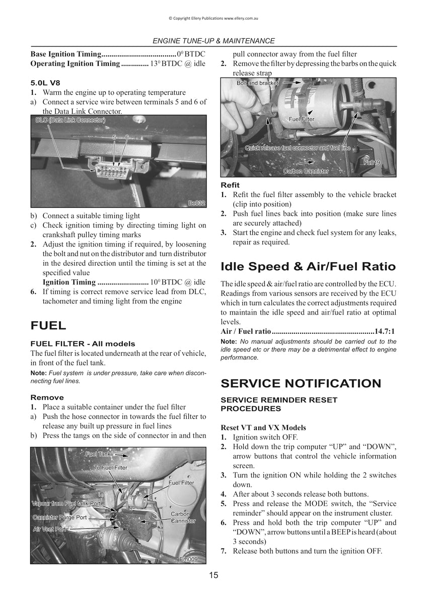 Holden Commodore VT VX VY VZ Repair Manual 1997-2007