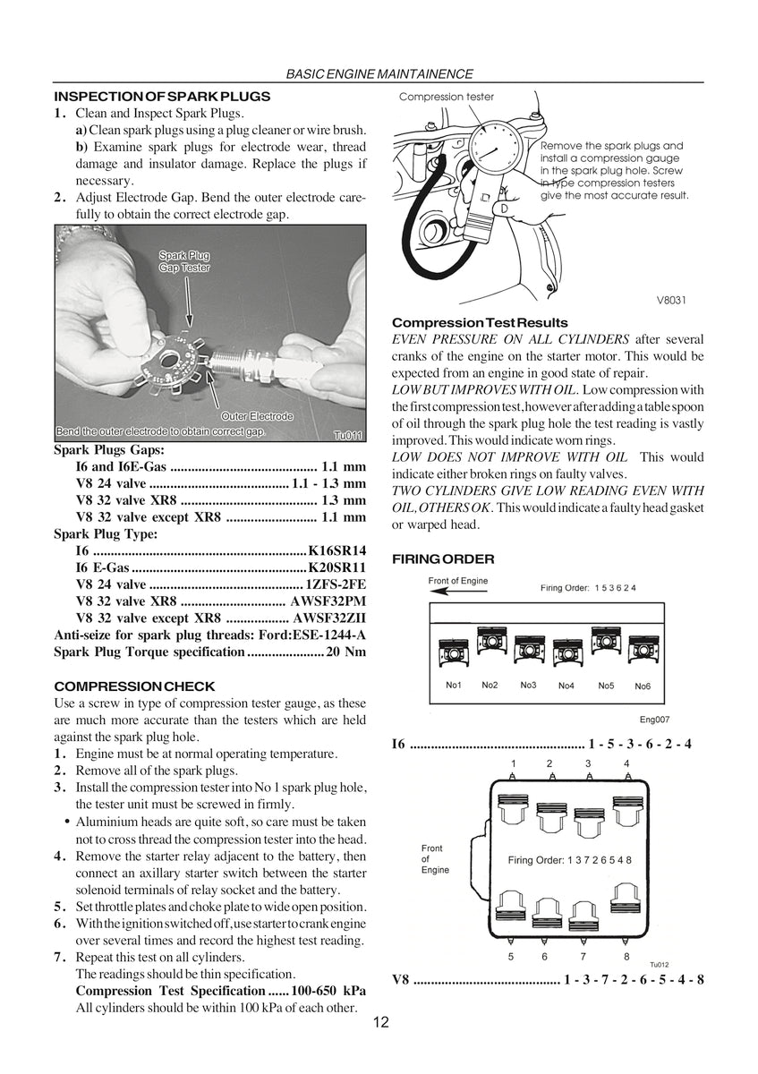 Ford Falcon/Fairlane Ba Bf Repair Manual 02-08