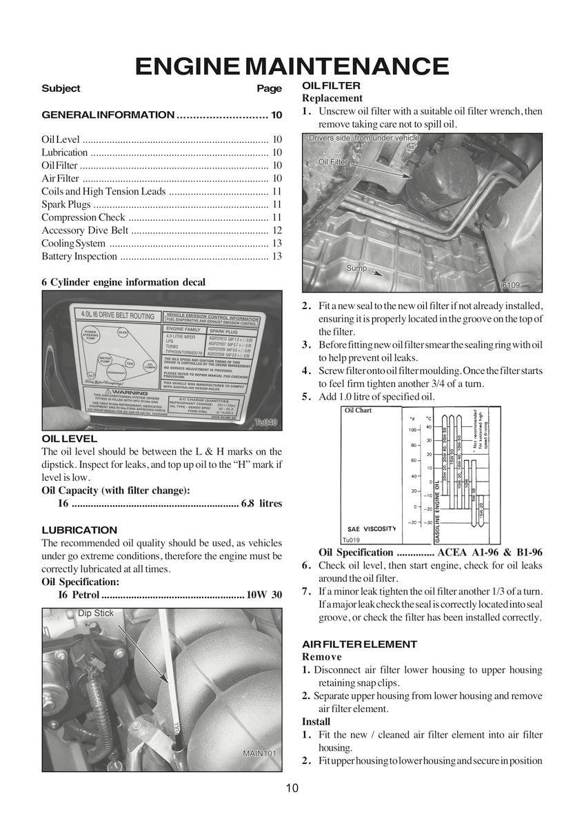 Ford Territory Rear & All Drive Repair Manual 2004-2009