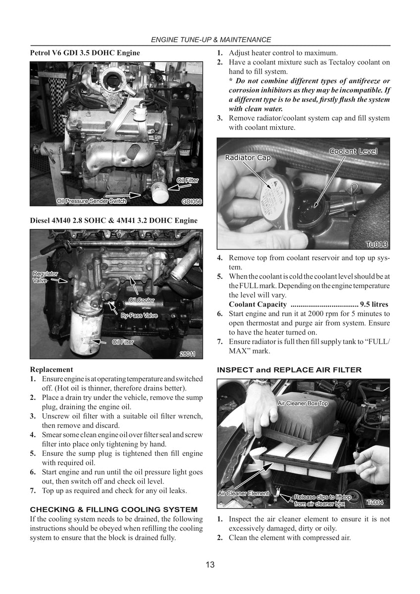 Mitsubishi Pajero Repair Manual 1999-2014