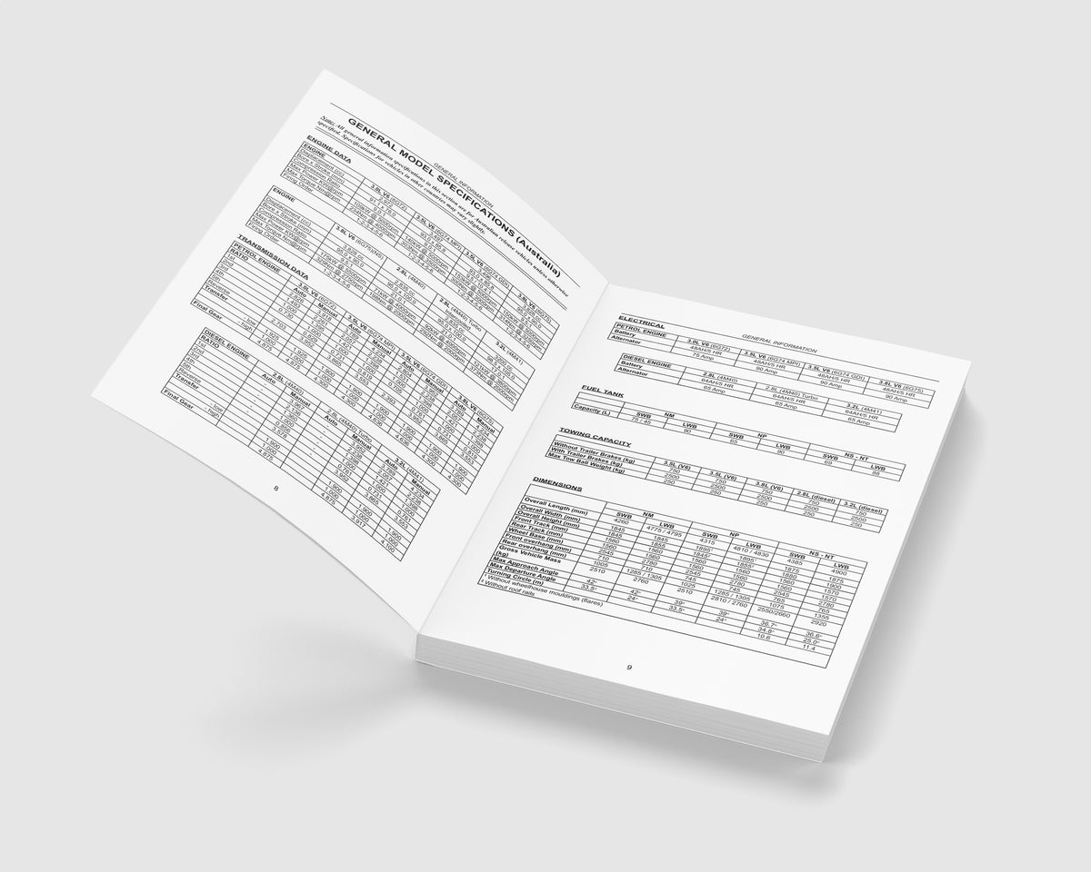 Mitsubishi Pajero Repair Manual 1999-2014