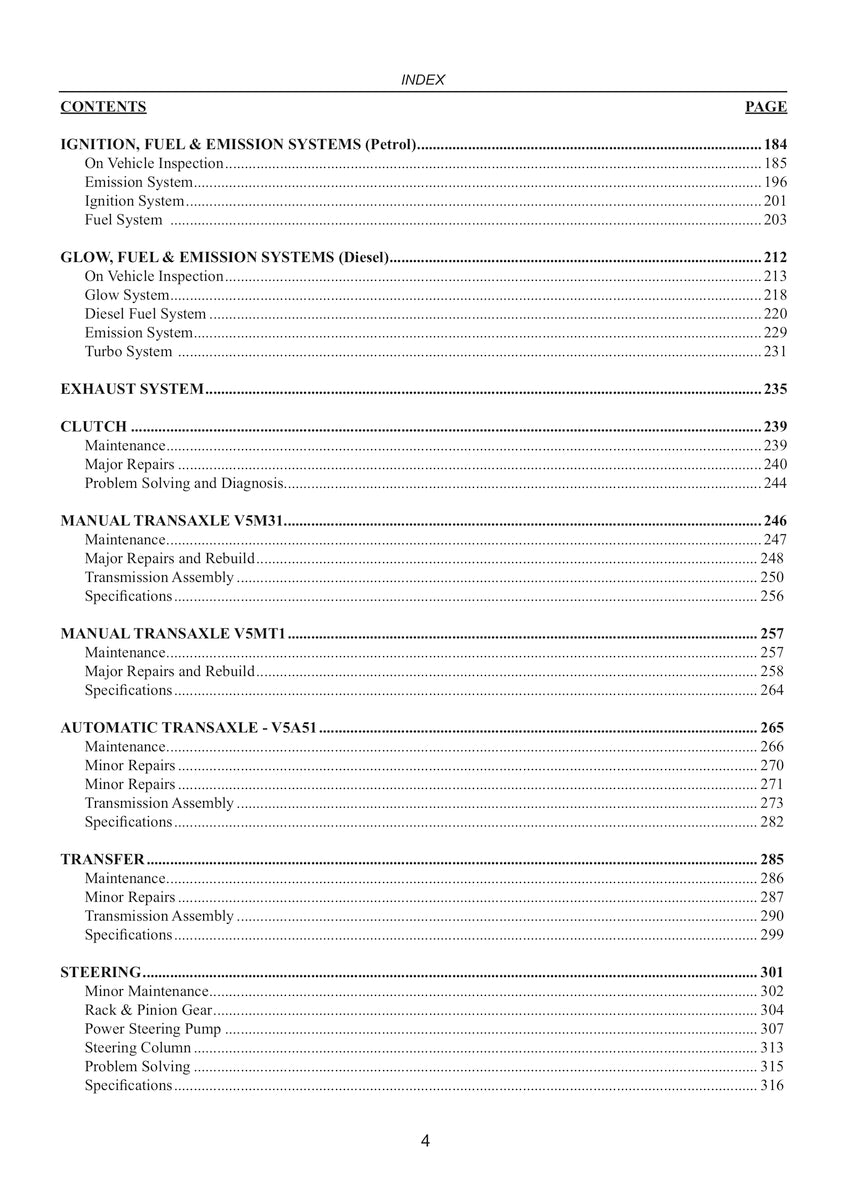 Mitsubishi Pajero Repair Manual 1999-2014