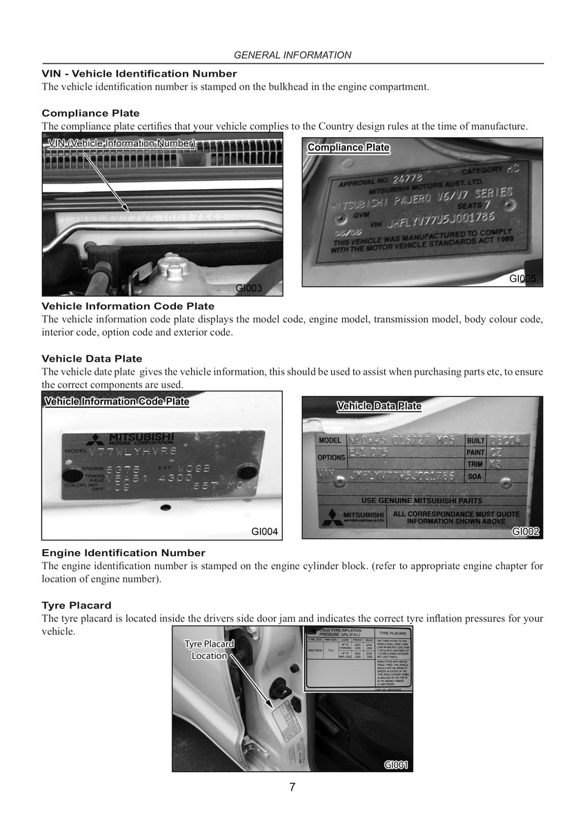 Mitsubishi Pajero Repair Manual 1999-2014