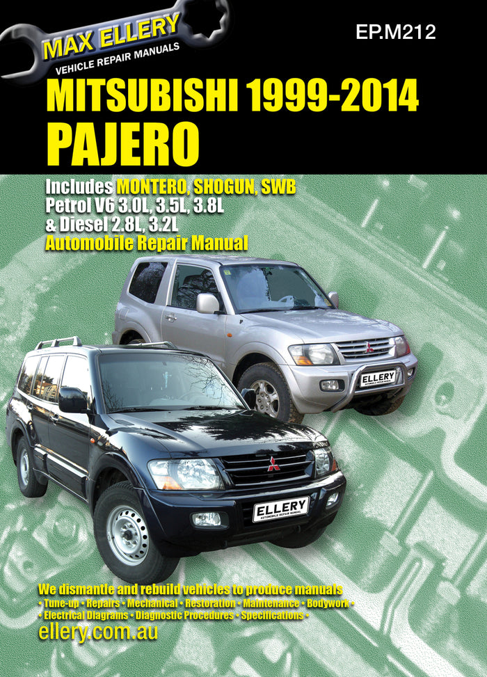 Mitsubishi Pajero Repair Manual 1999-2014