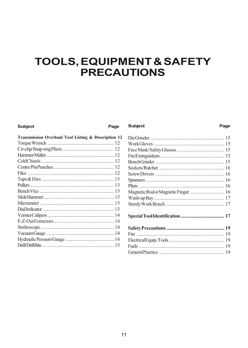 Transmission Repair: Ford Automatic & Manual 1960-2007