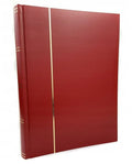 Stockbook NEUTRAL A4, 60 white pages, non-padded cover, RED