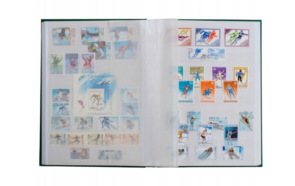 Stockbook NEUTRAL A4, 60 white pages, non-padded cover, BLACK