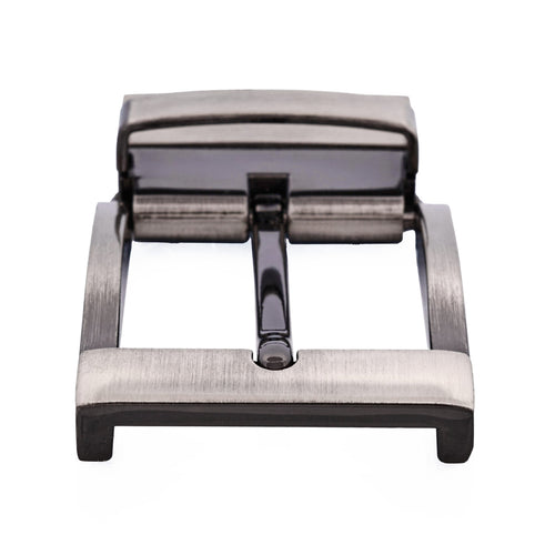 Brushed Silver Reversible Belt Buckle