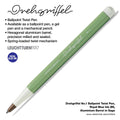 Drehgriffel No.1, Ballpoint Twist Pen, Royal Blue Ink (M), Aluminium Barrel in Sage