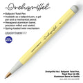 Drehgriffel No.1, Ballpoint Twist Pen, Royal Blue Ink (M), Aluminium Barrel in Vanilla