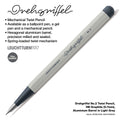 Drehgriffel No.2, Twist Pencil, HB Graphite (0.7mm), Aluminium Barrel in Light Grey