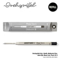 Drehgriffel No.1, Refill, Ballpoint Twist Pen, Bold (B), Black Ink, Pack Of 2