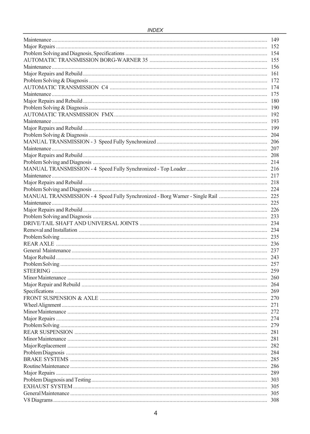 Ford Falcon/Fairlane Xa Xb Xc Abridged Factory Workshop Manual 72-79