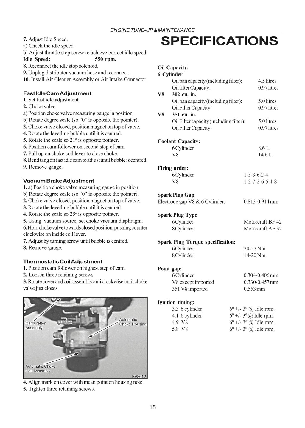 Ford Falcon/Fairlane Xa Xb Xc Abridged Factory Workshop Manual 72-79