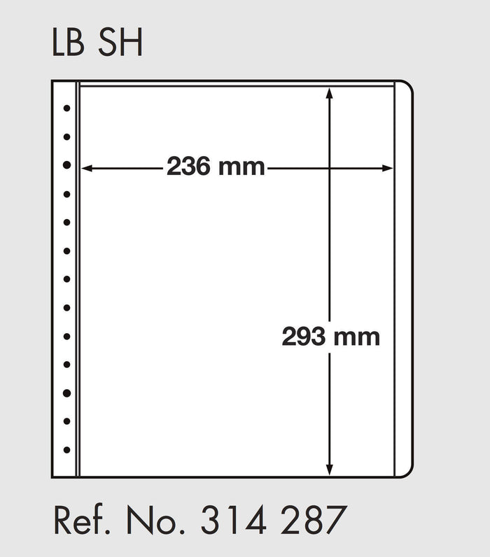 LIGHTHOUSE LB-Blank sheets, 1-way division, 236x293mm (pack of 10)