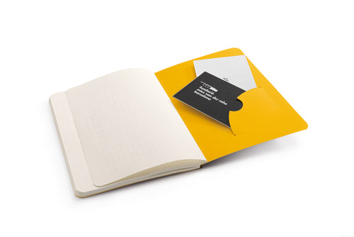 Bullet Journal Pocket, 46 Numbered Double Pages, Dotted, Yellow24, Pack of 3