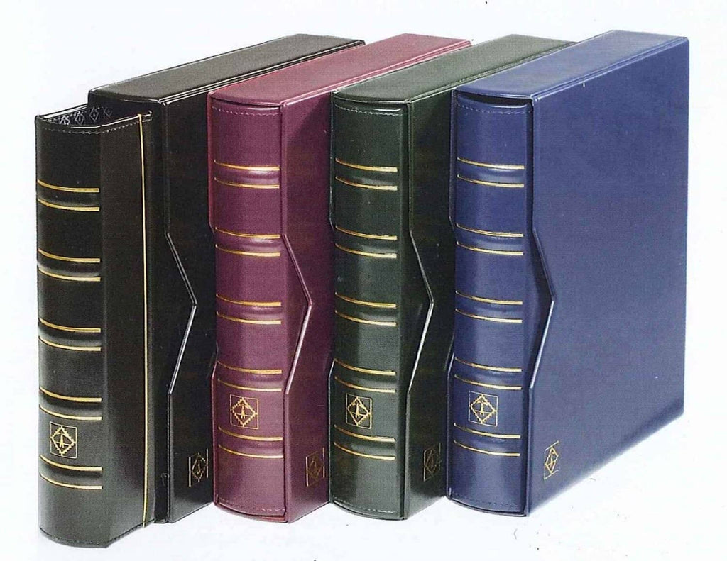 Coin Album & Slipcase OPTIMA Classic Design, Blue
