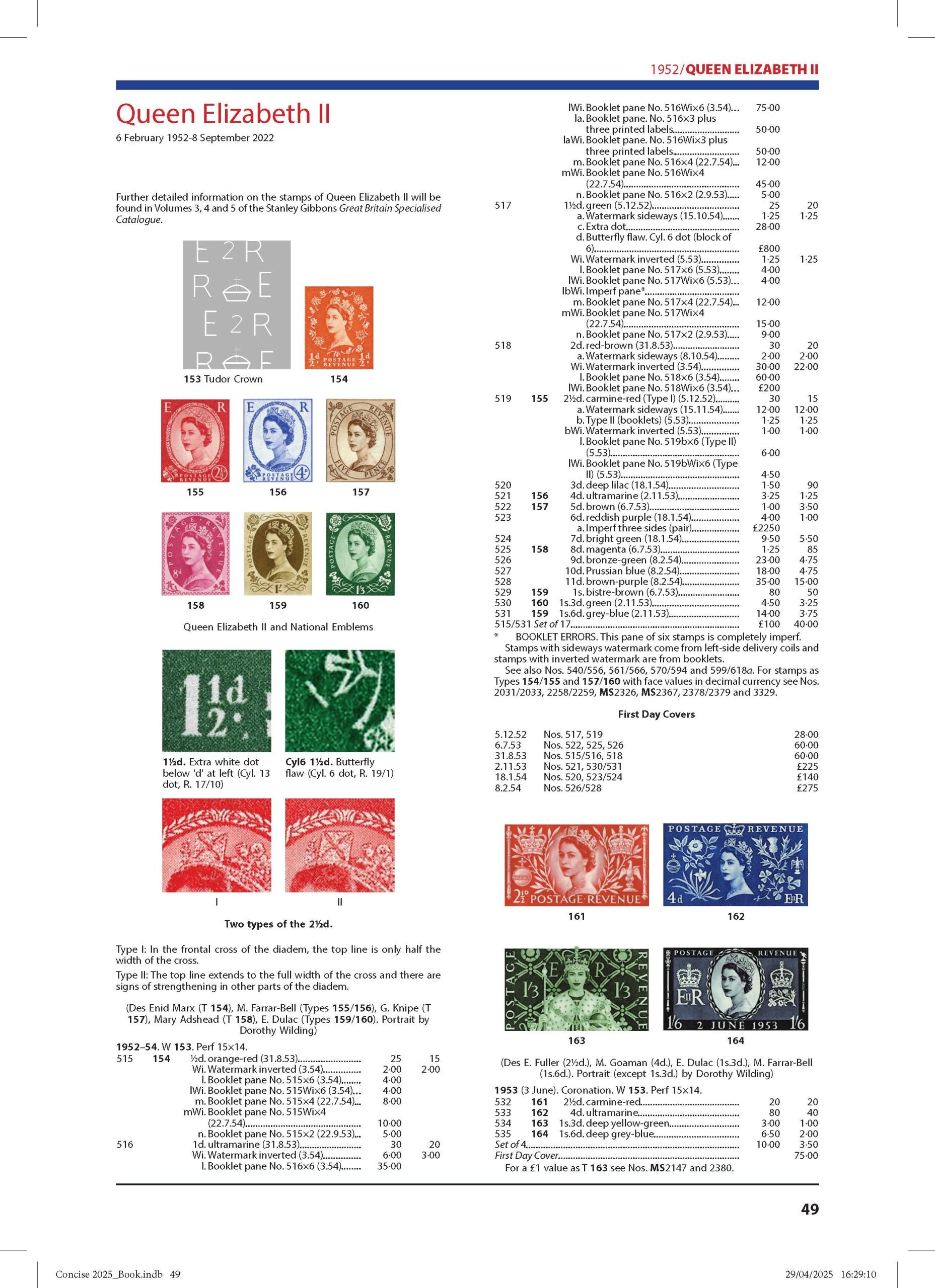 2025 Great Britain Concise Stamp Catalogue