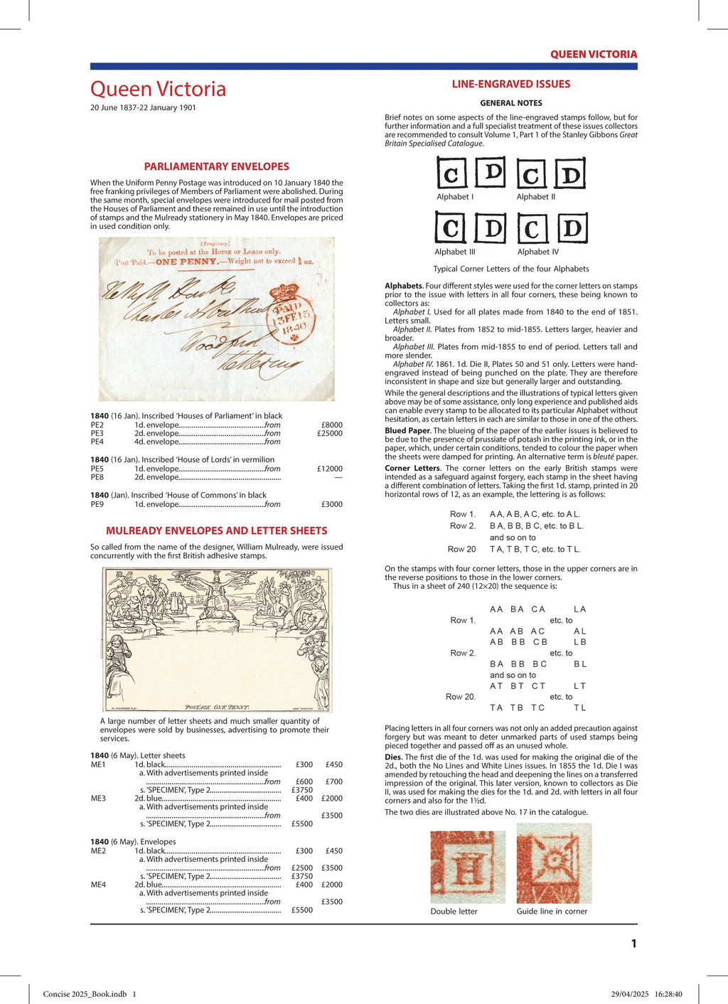 2025 Great Britain Concise Stamp Catalogue