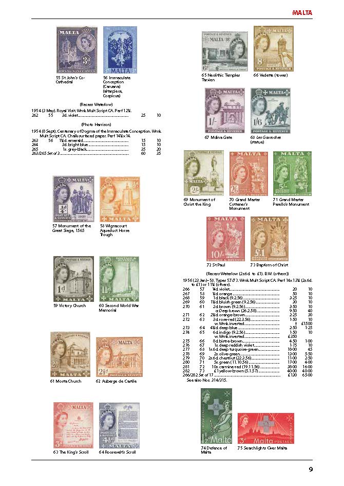 Stanley Gibbons Cyprus, Gibraltar & Malta Stamp Catalogue 6th Edition