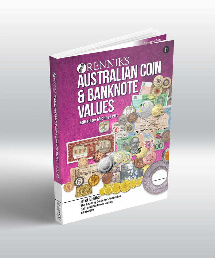Renniks Australian Coin & Banknote Values 31st Ed. Softcover