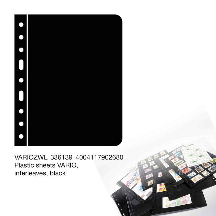 Plastic Sheets VARIO, Interleaves, black