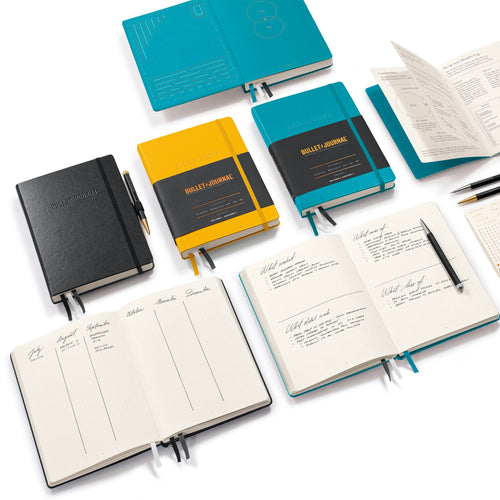 Bullet Journal Edition 2 Medium (A5) 120g/m2 paper, 206 Pages, Dotted, TURQUOISE25