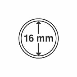 Coin Capsules, Inner Diameter 16mm, 100 per pack