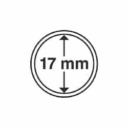 Coin Capsules, Inner Diameter 17mm, 100 per pack