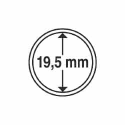 Coin Capsules, Inner Diameter 19.5mm, 100 per pack