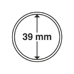 ULTRA Coin Capsules, inside diameter 39mm