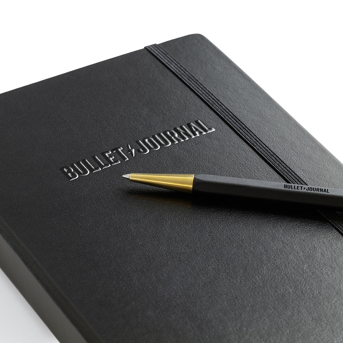 Drehgriffel Bullet Journal Edition Gel Twist Pen, Black Ink, Brass Tip, Aluminium Body in Black
