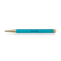 Drehgriffel Bullet Journal Edition Gel Twist Pen, Black Ink, Brass Tip, Aluminium Body in Turquoise25