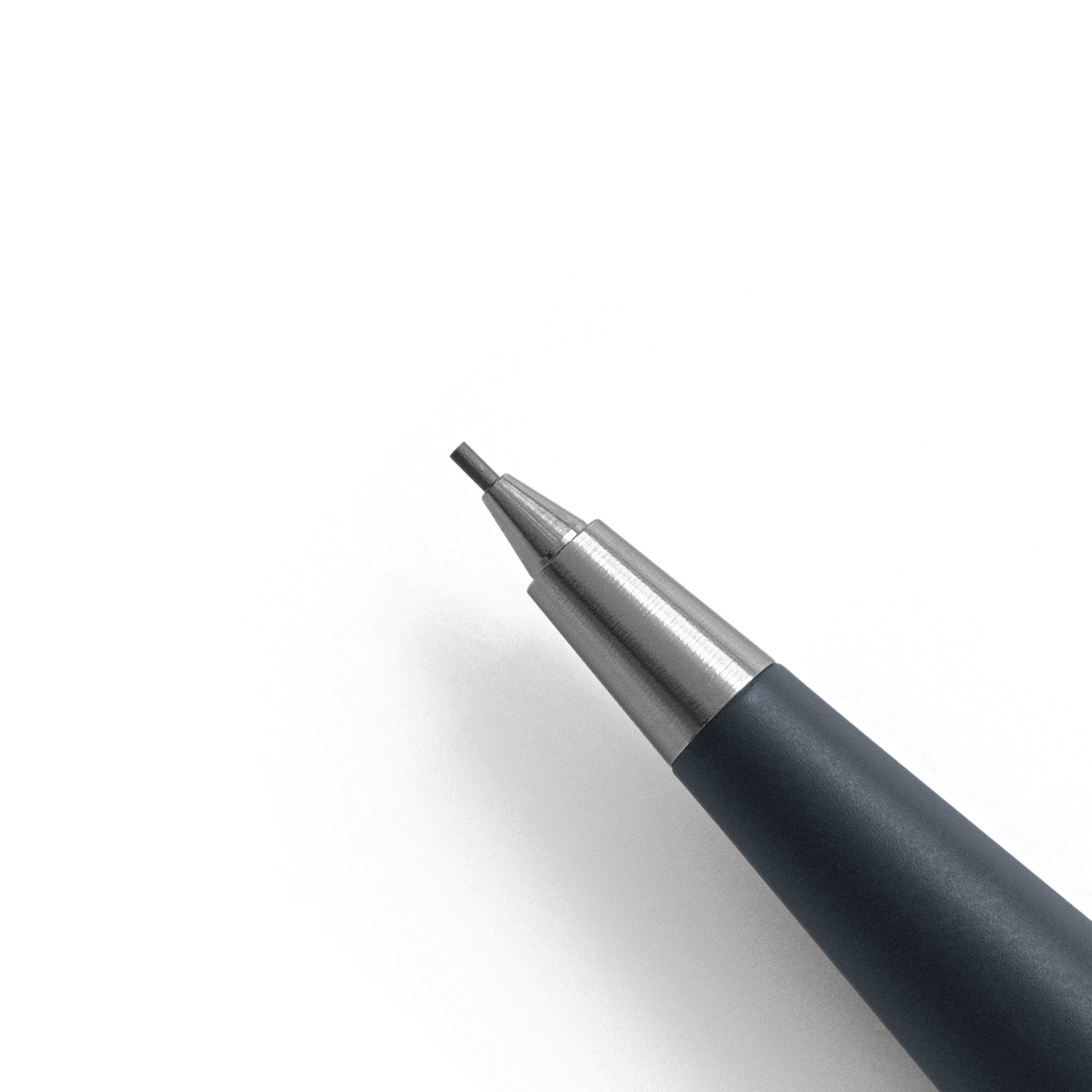 Drehgriffel No.2, Twist Pencil, HB Graphite (0.7mm), Aluminium Barrel in Light Grey