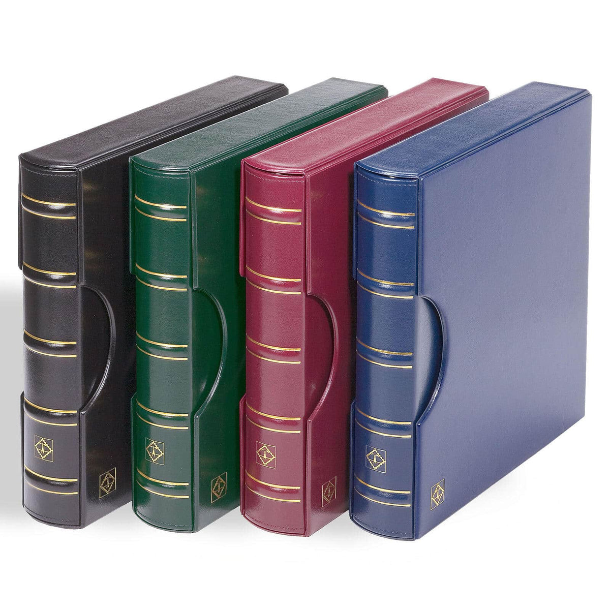LIGHTHOUSE EXCELLENT DE Ring Binder & Slipcase in Classic Design, Red