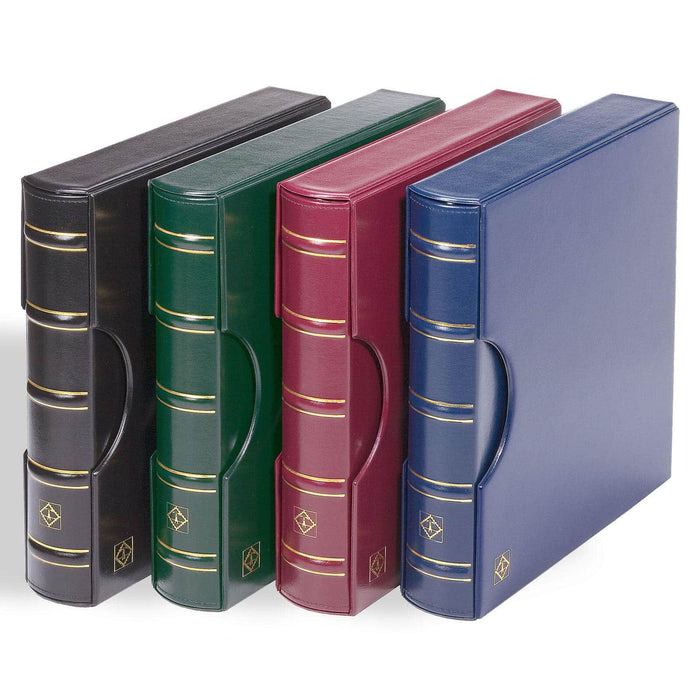 LIGHTHOUSE EXCELLENT DE Ring Binder & Slipcase in Classic Design, Red