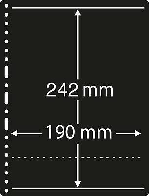 Hagner Single Sided Black Stocksheets - 1 Strip (Pack 10)