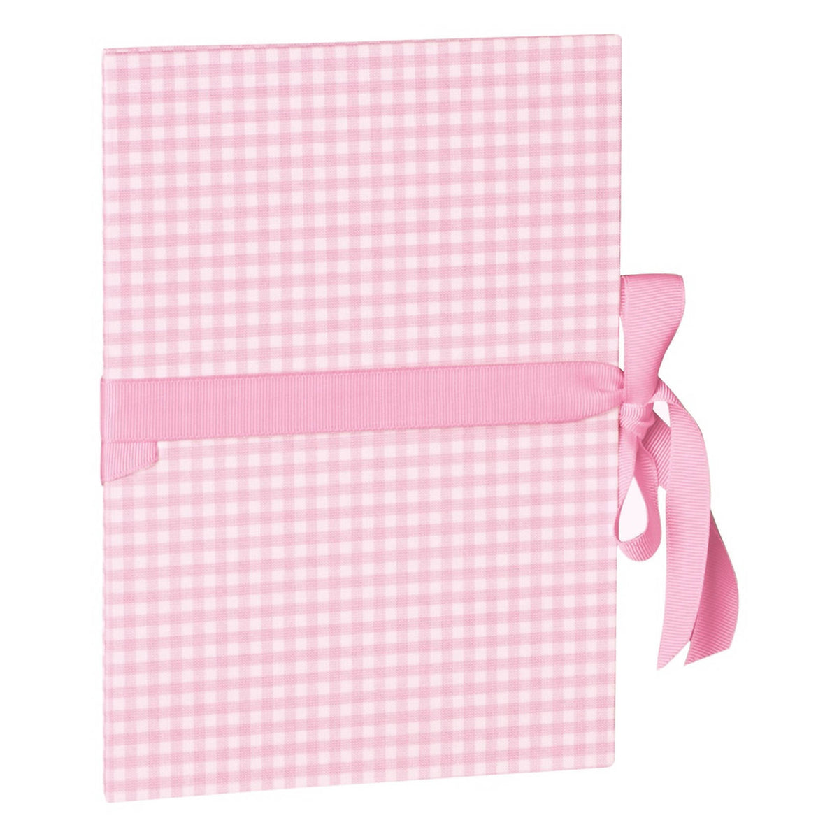 Leporello Folding Album, Grande Vichy, Rosa