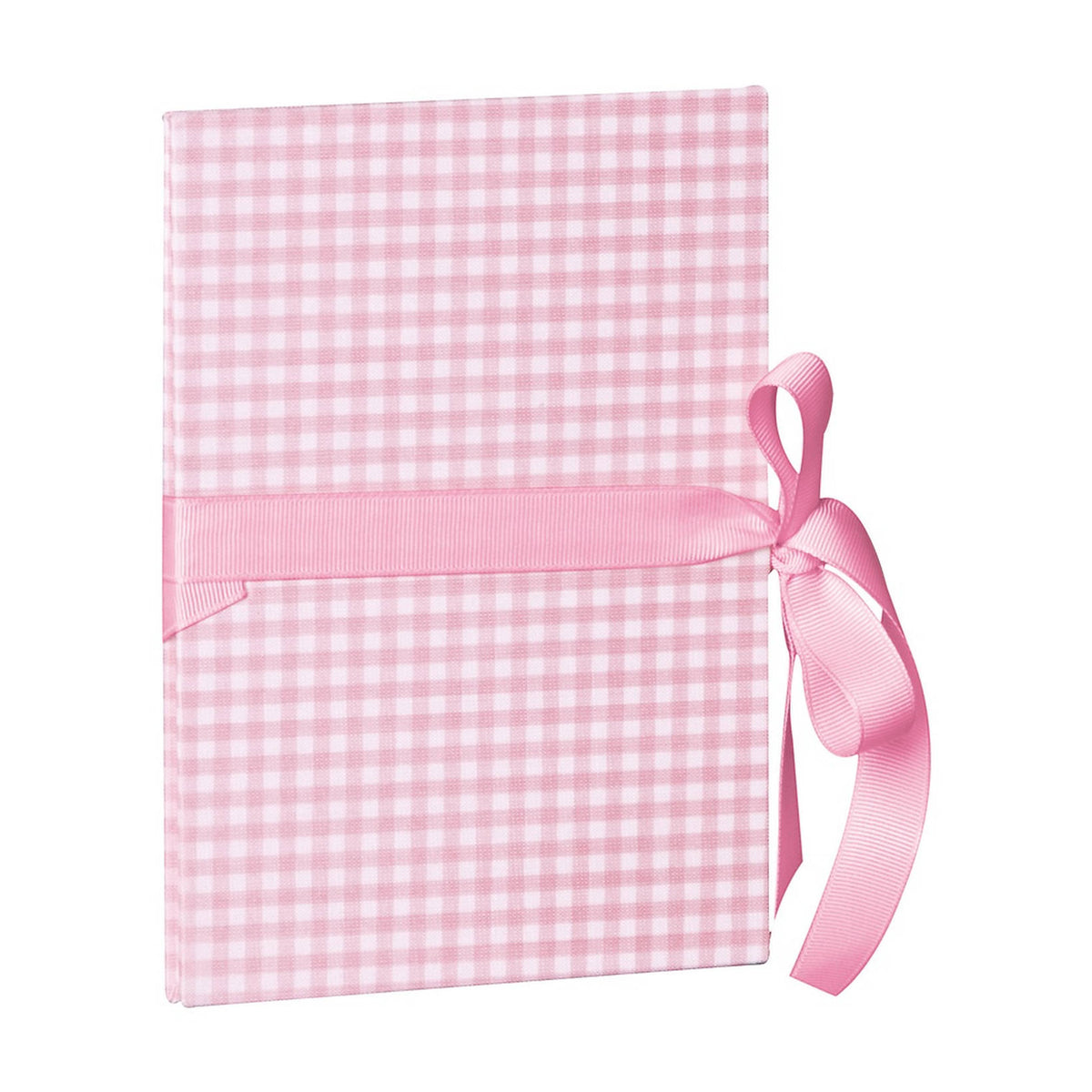 Leporello Folding Album, Classico Vichy Rosa